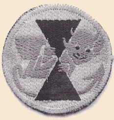 mono photo of original badge